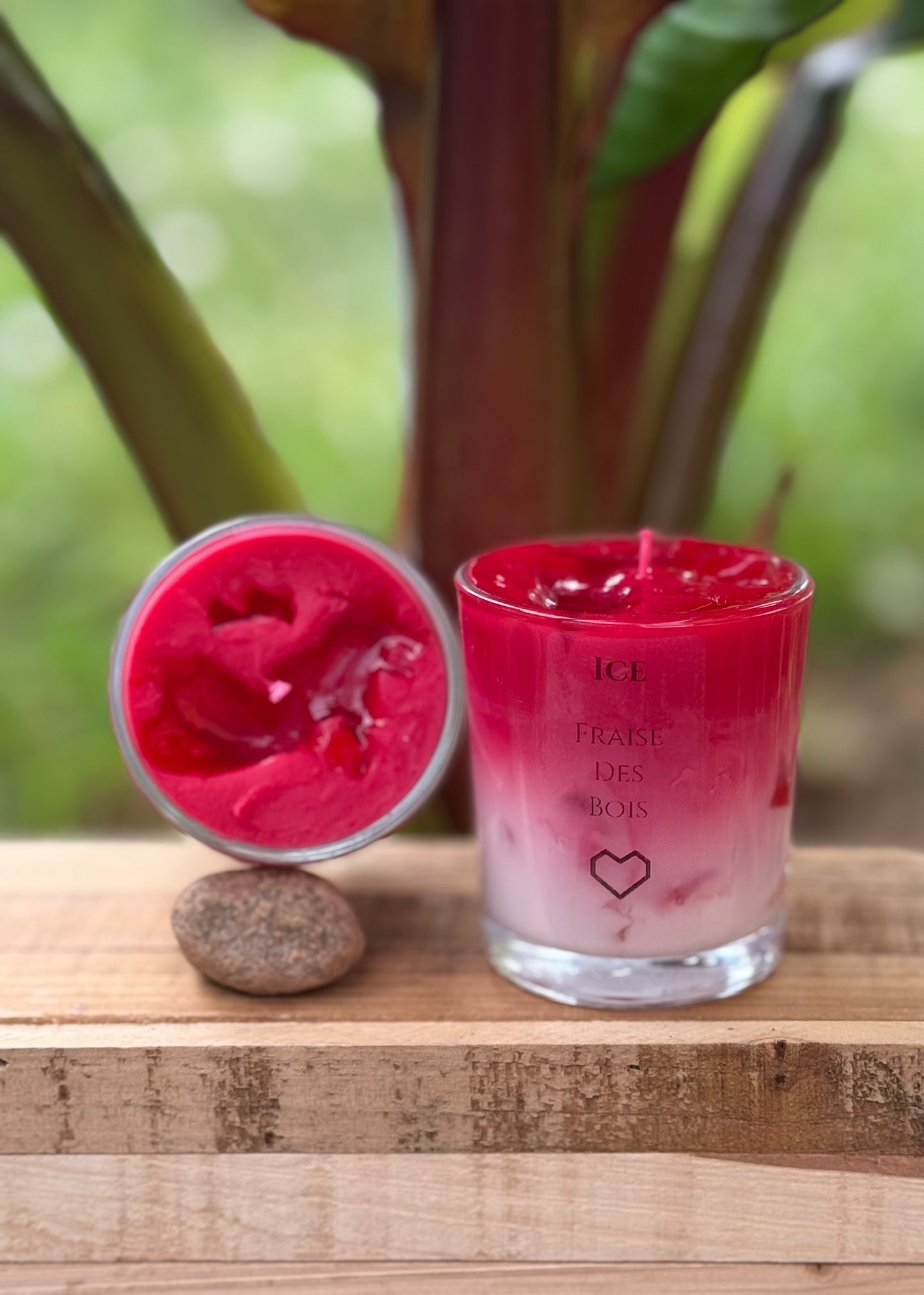 Bougie senteur fraise des bois