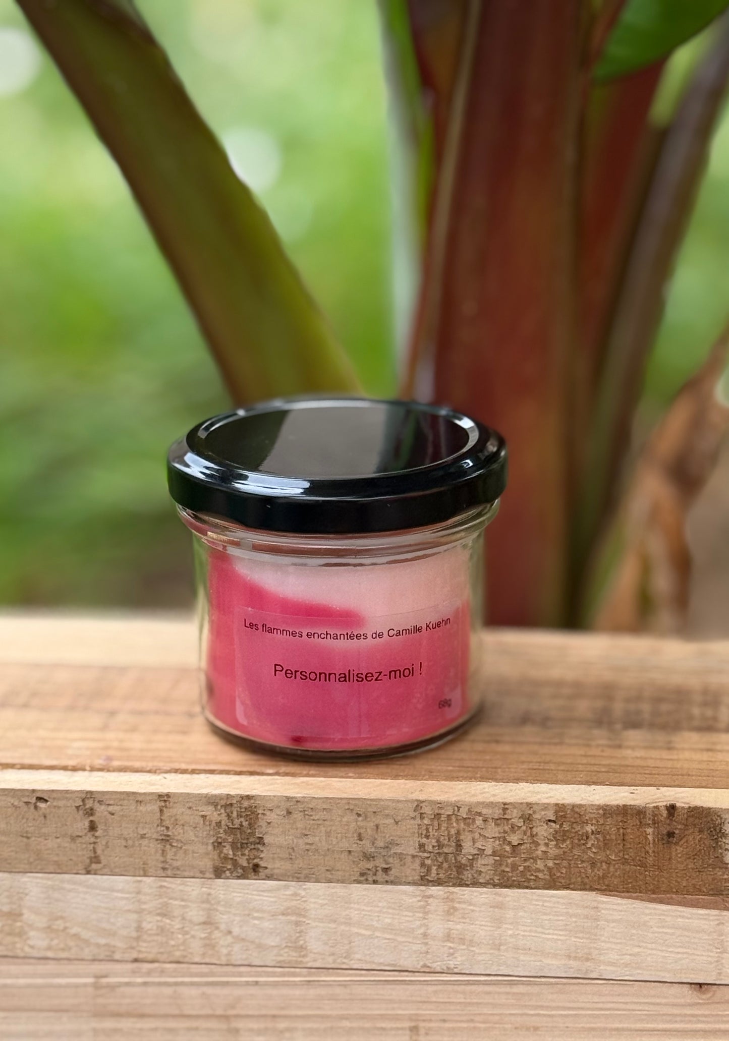 Bougie personnalisée marbré