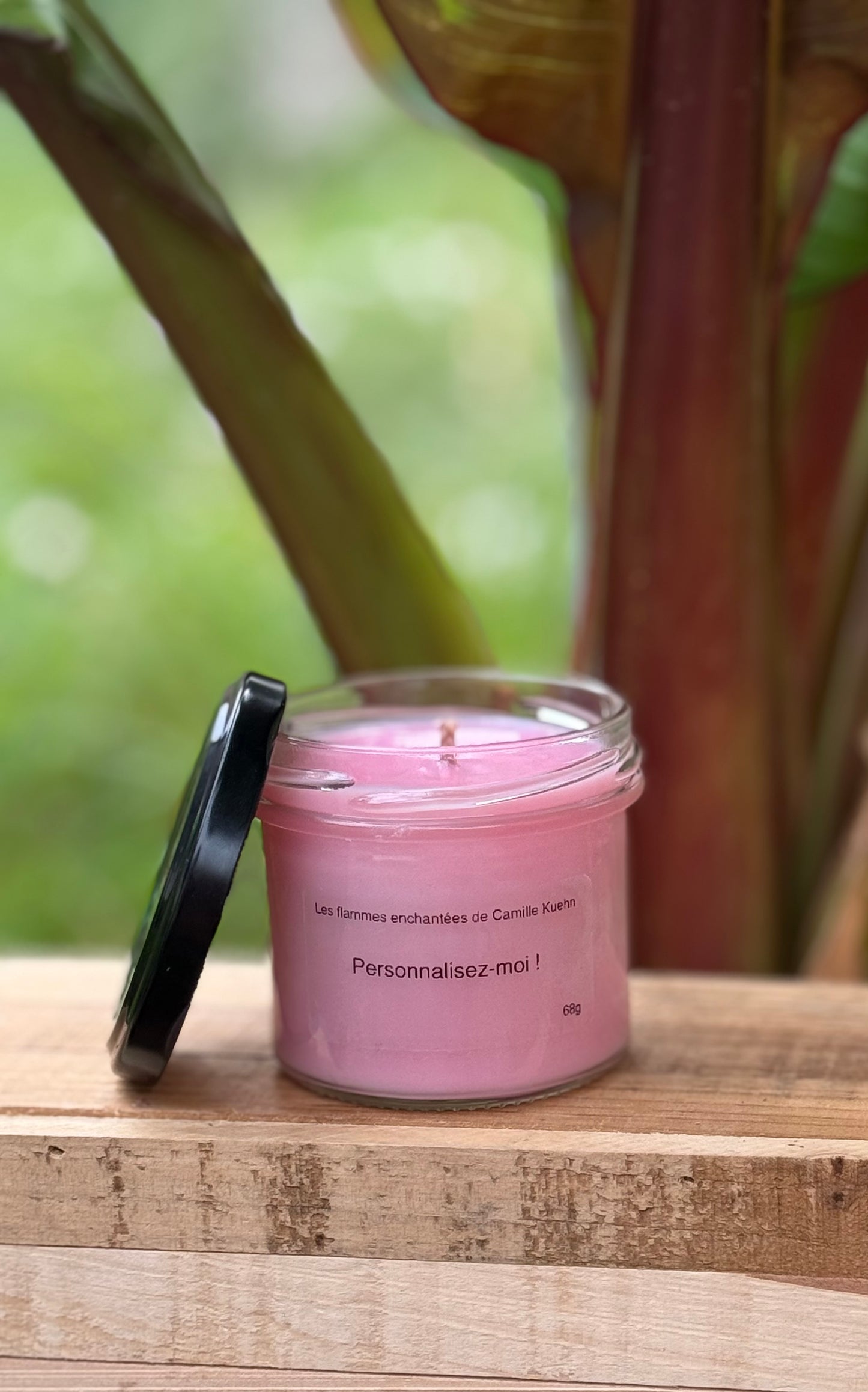 Bougie personnalisée