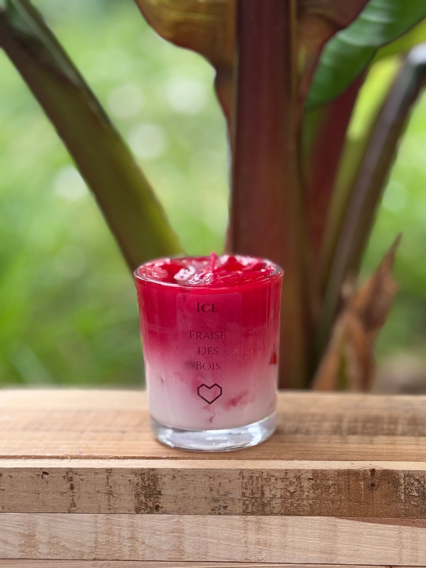 Bougie senteur fraise des bois