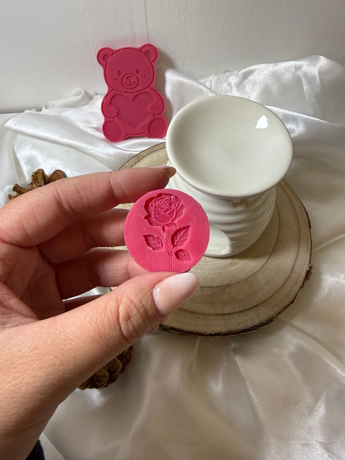 Fondant parfumé forme au choix - fleur de coton