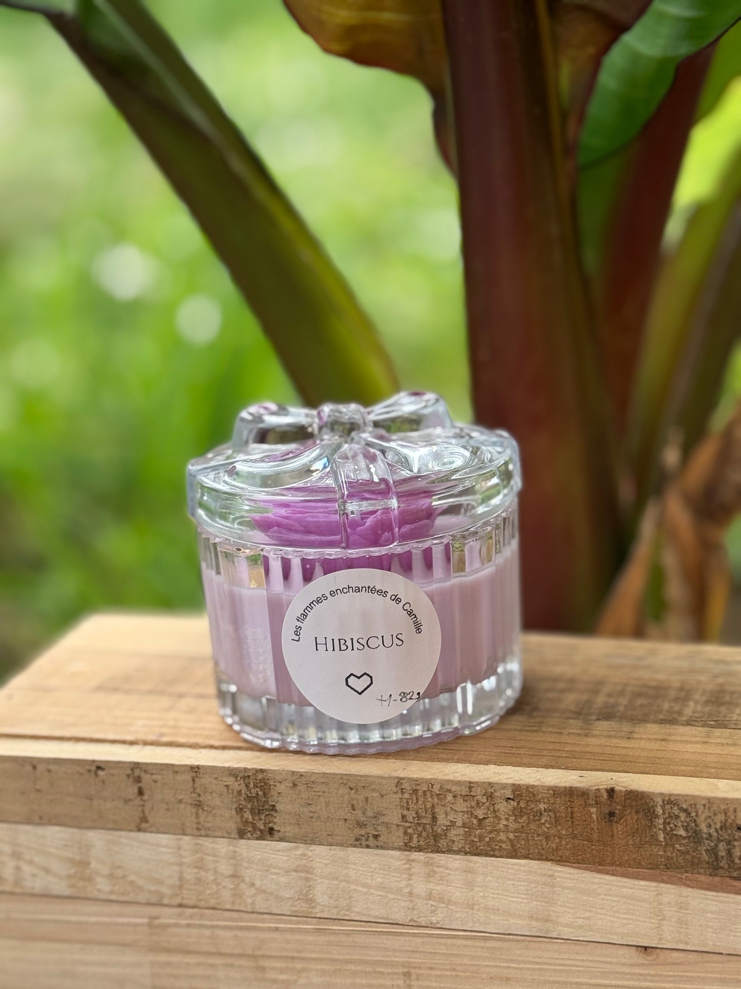 Bougie senteur hibiscus