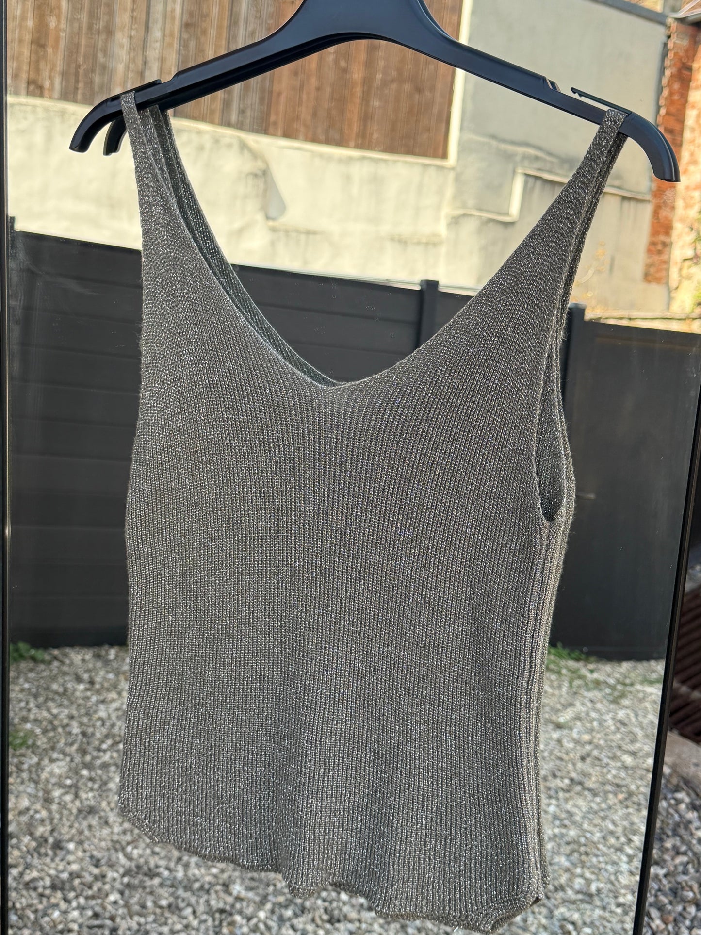 Top à paillettes