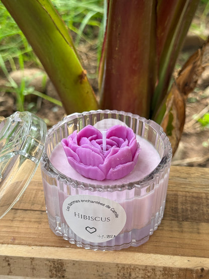 Bougie senteur hibiscus