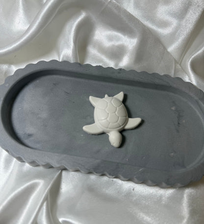 Tortue en plâtre