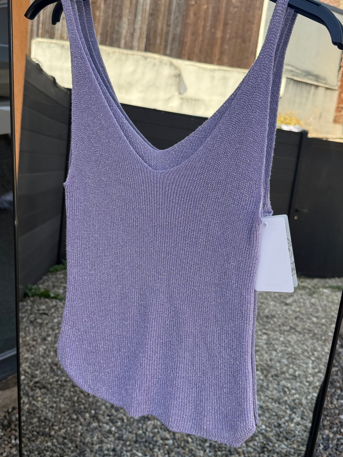 Top à paillettes
