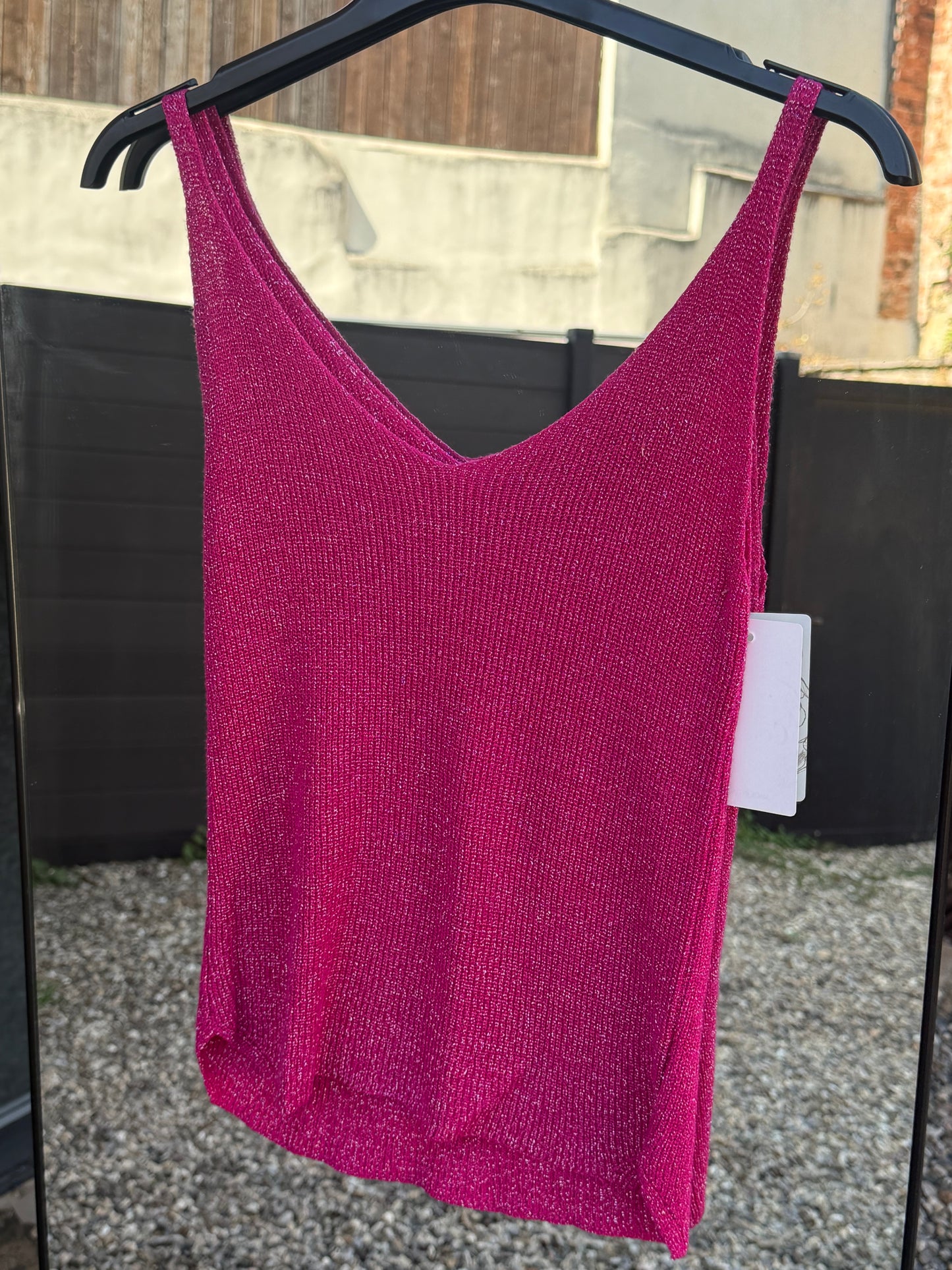 Top à paillettes