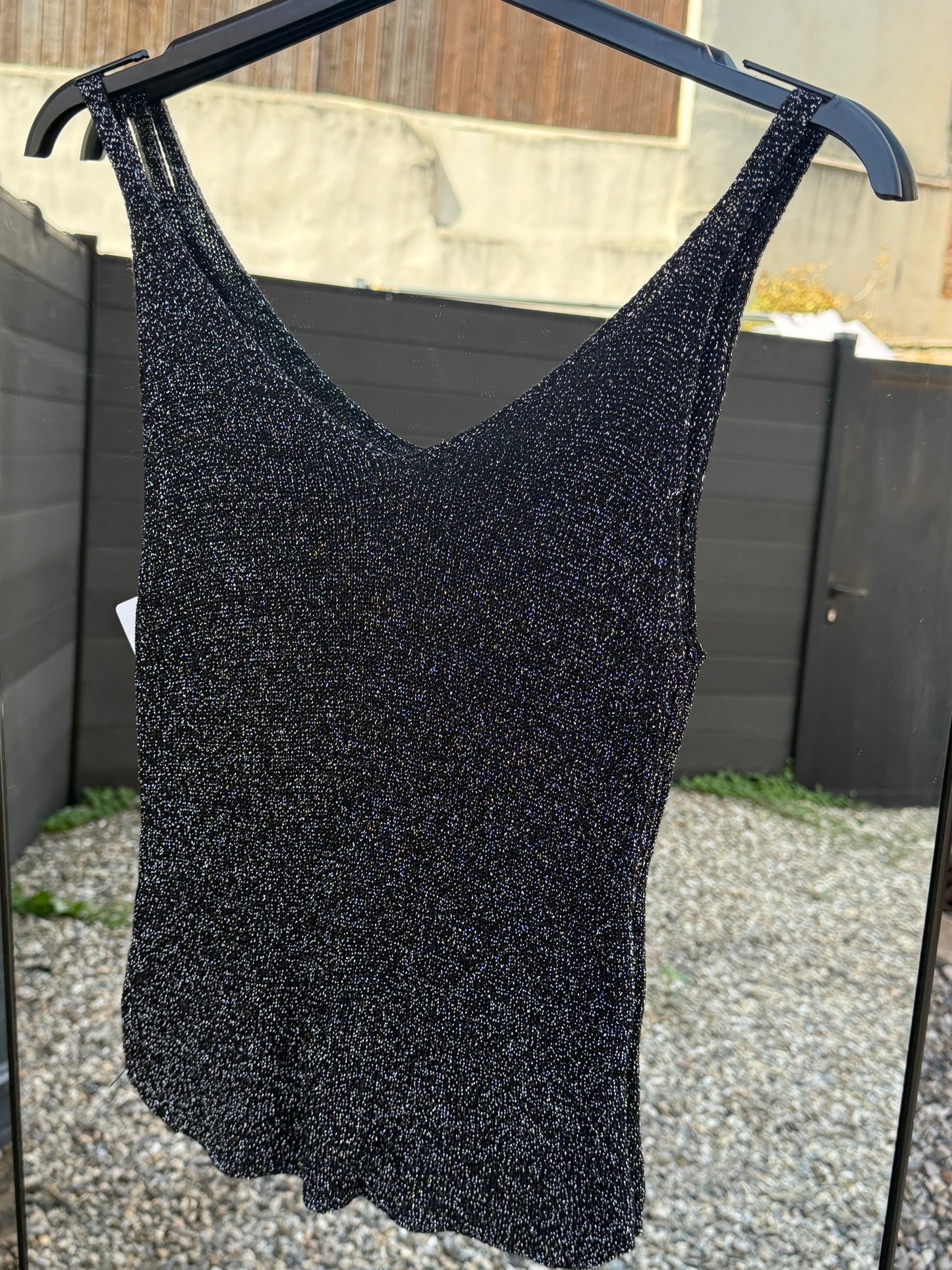 Top à paillettes