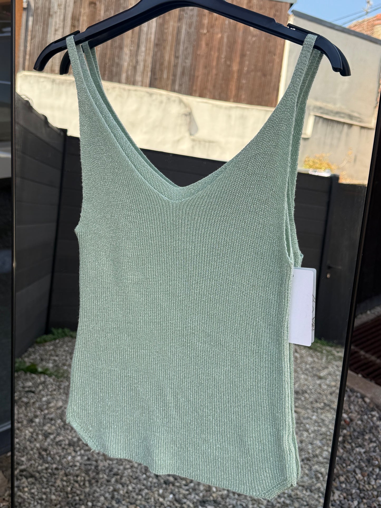 Top à paillettes