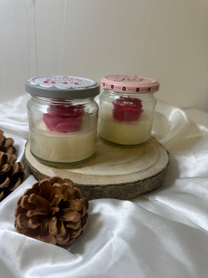 Bougie Artisanale - Rose éternelle