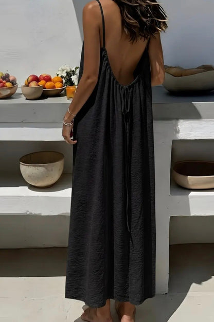 Robe longue dos nu