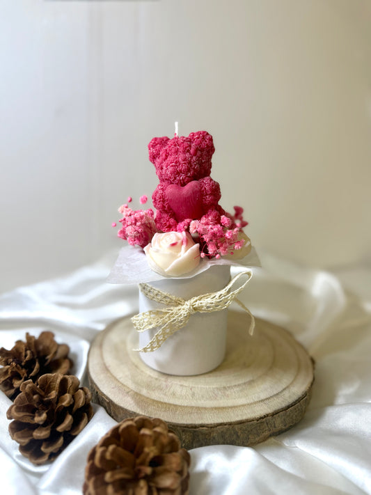 Bouquet spécial Saint-Valentin Fleur de coton