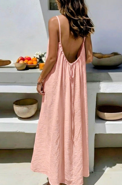 Robe longue dos nu
