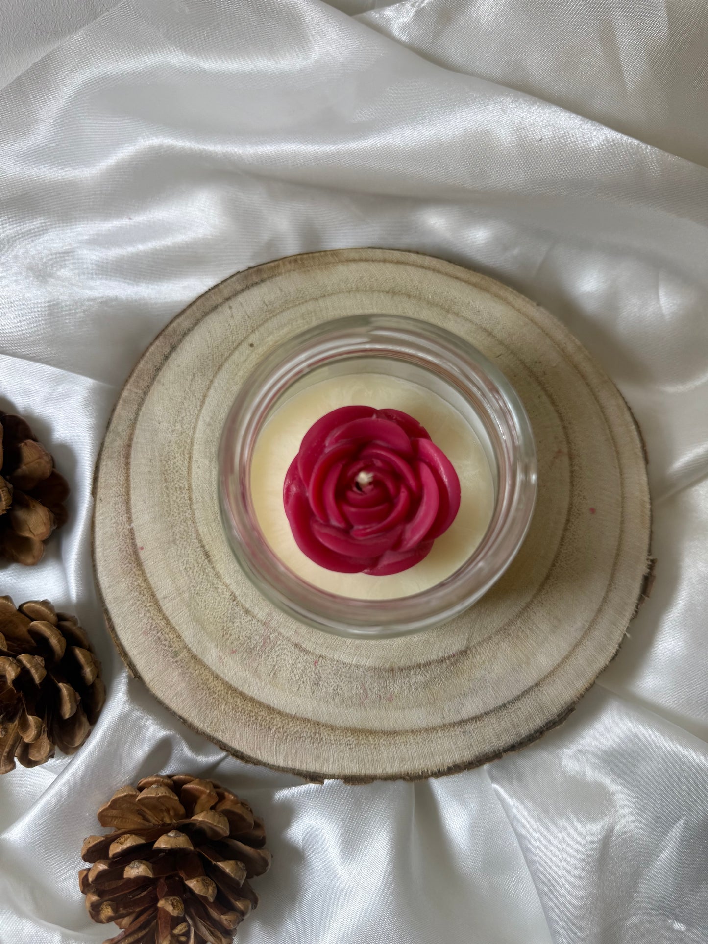 Bougie Artisanale - Rose éternelle