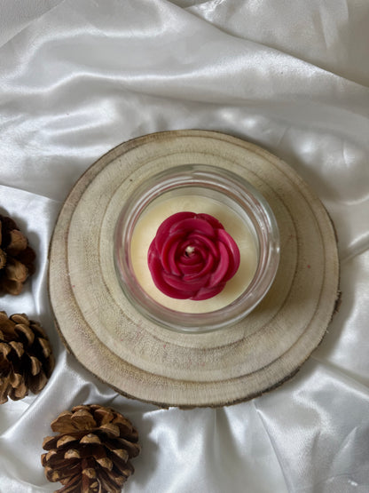 Bougie Artisanale - Rose éternelle