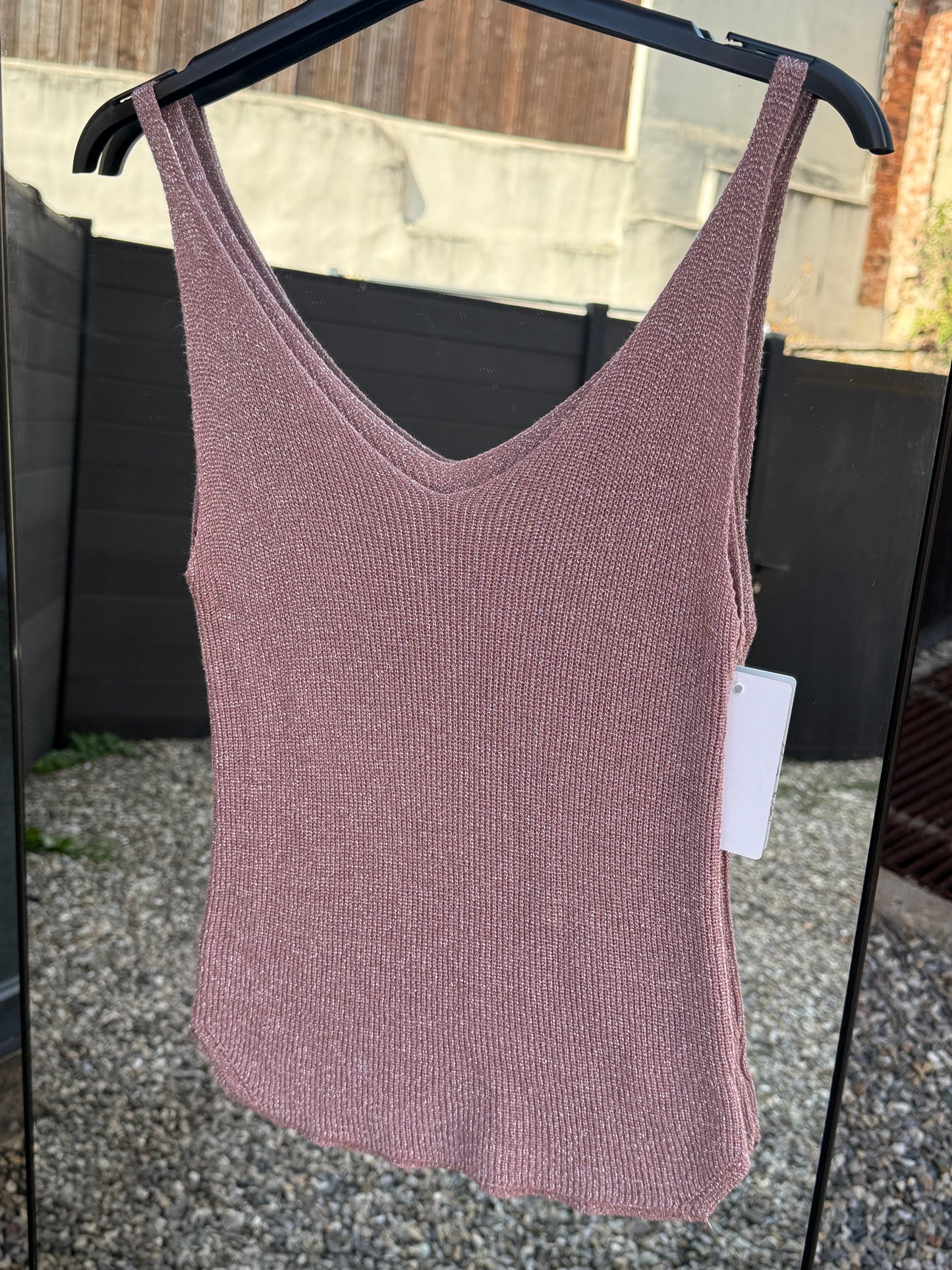 Top à paillettes