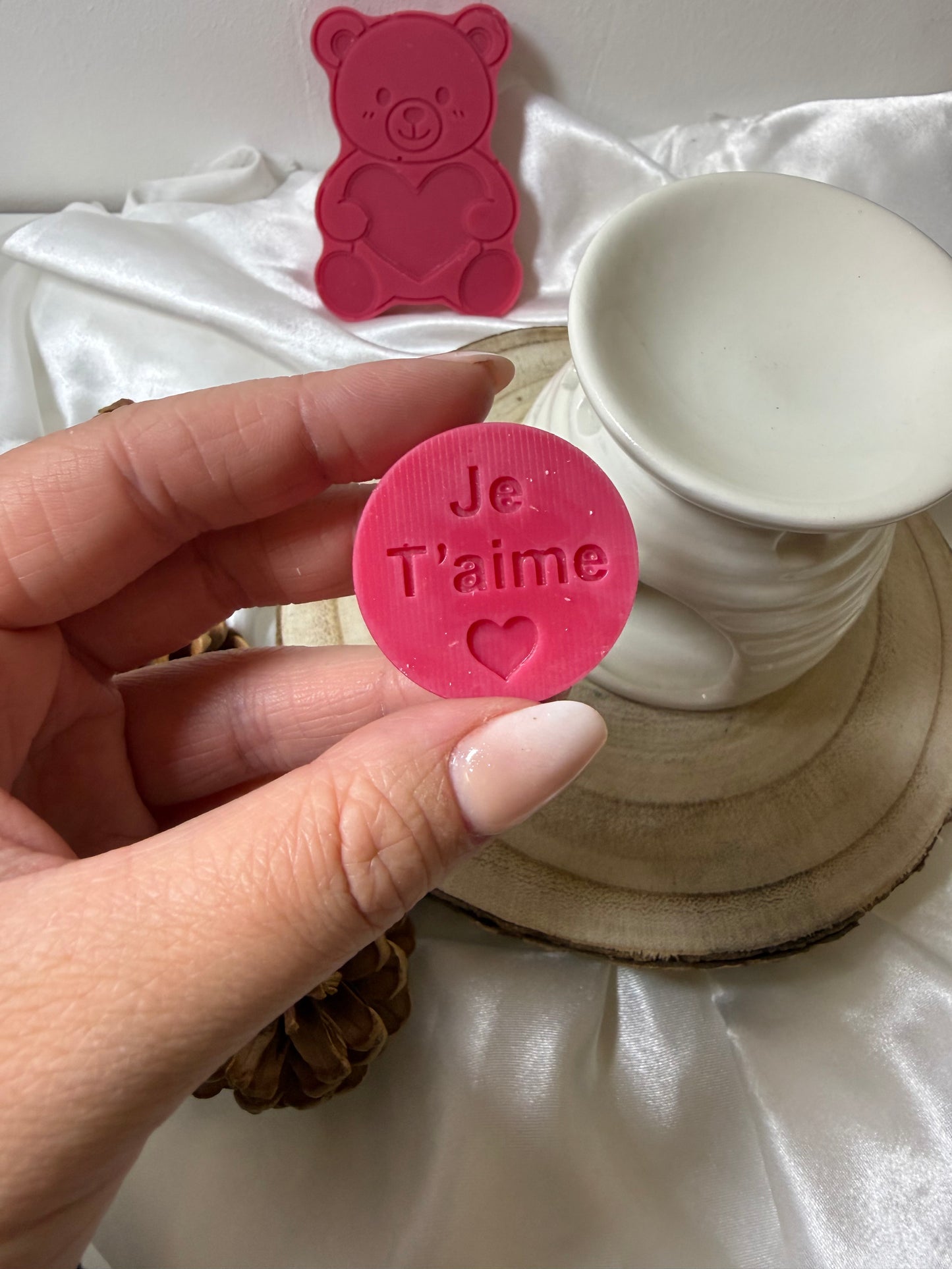 Fondant parfumé forme au choix - fleur de coton