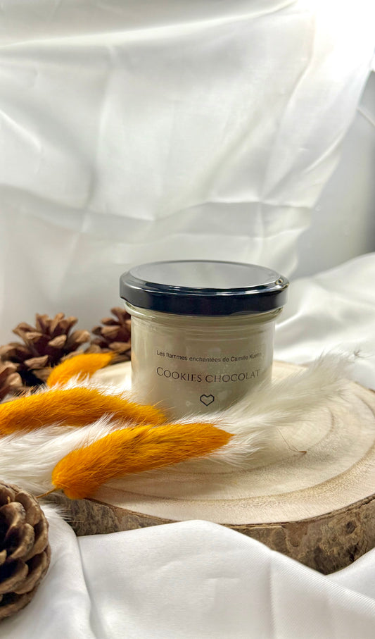 Bougie senteur cookies chocolat