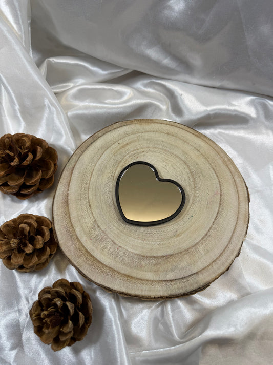 Mini miroir en forme de cœur