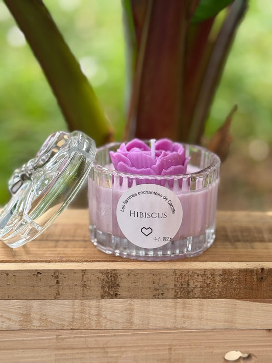 Bougie senteur hibiscus