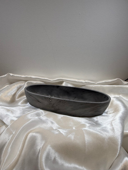 Centre de table gris en plâtre