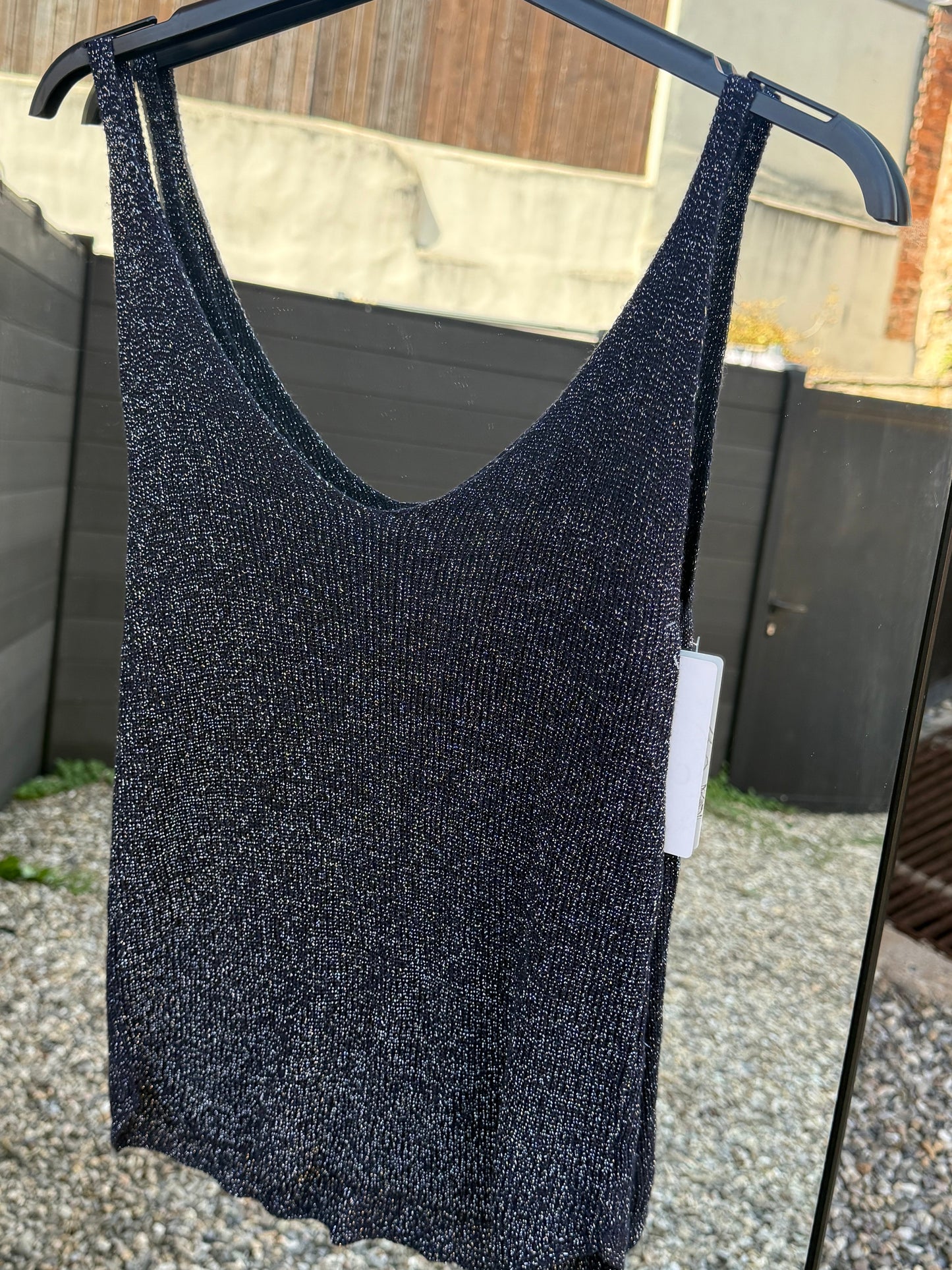 Top à paillettes
